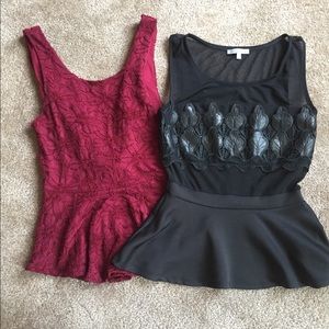 Peplum top bundle 21$